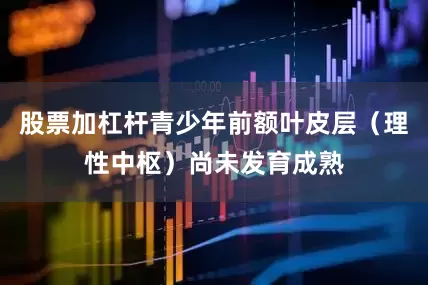 股票加杠杆青少年前额叶皮层（理性中枢）尚未发育成熟